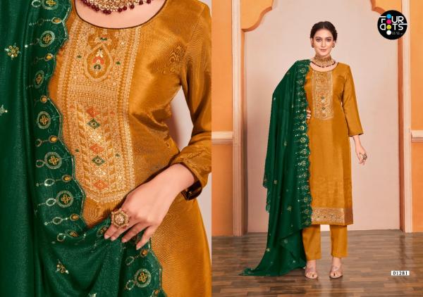 FourDots  Aashvi muslin dola Designer Dress Material